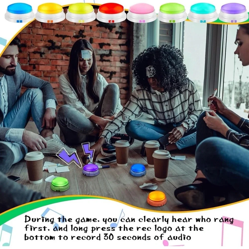 Colorful Game Buzzers for Home Parties